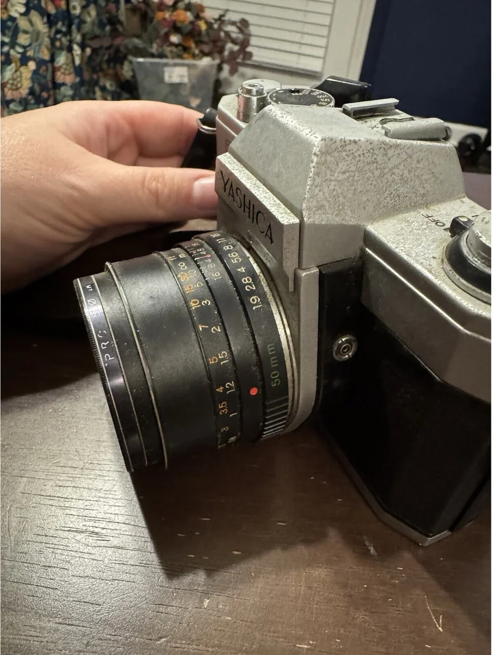 Yashica FX-2 35mm SLR Film Camera with Yashica 50mm F1.9 lens Untested As Is